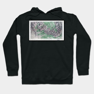 Vintage Map of Grand Canyon National Park Hoodie